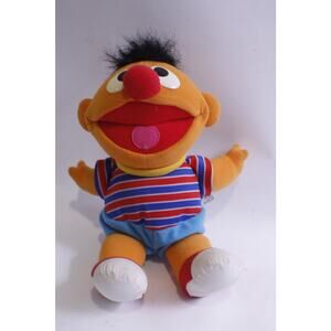 Tickle Me, Ernie, Tyco, Plush, Sesame Street, Soft Doll, Stuffed Animal, Vintage